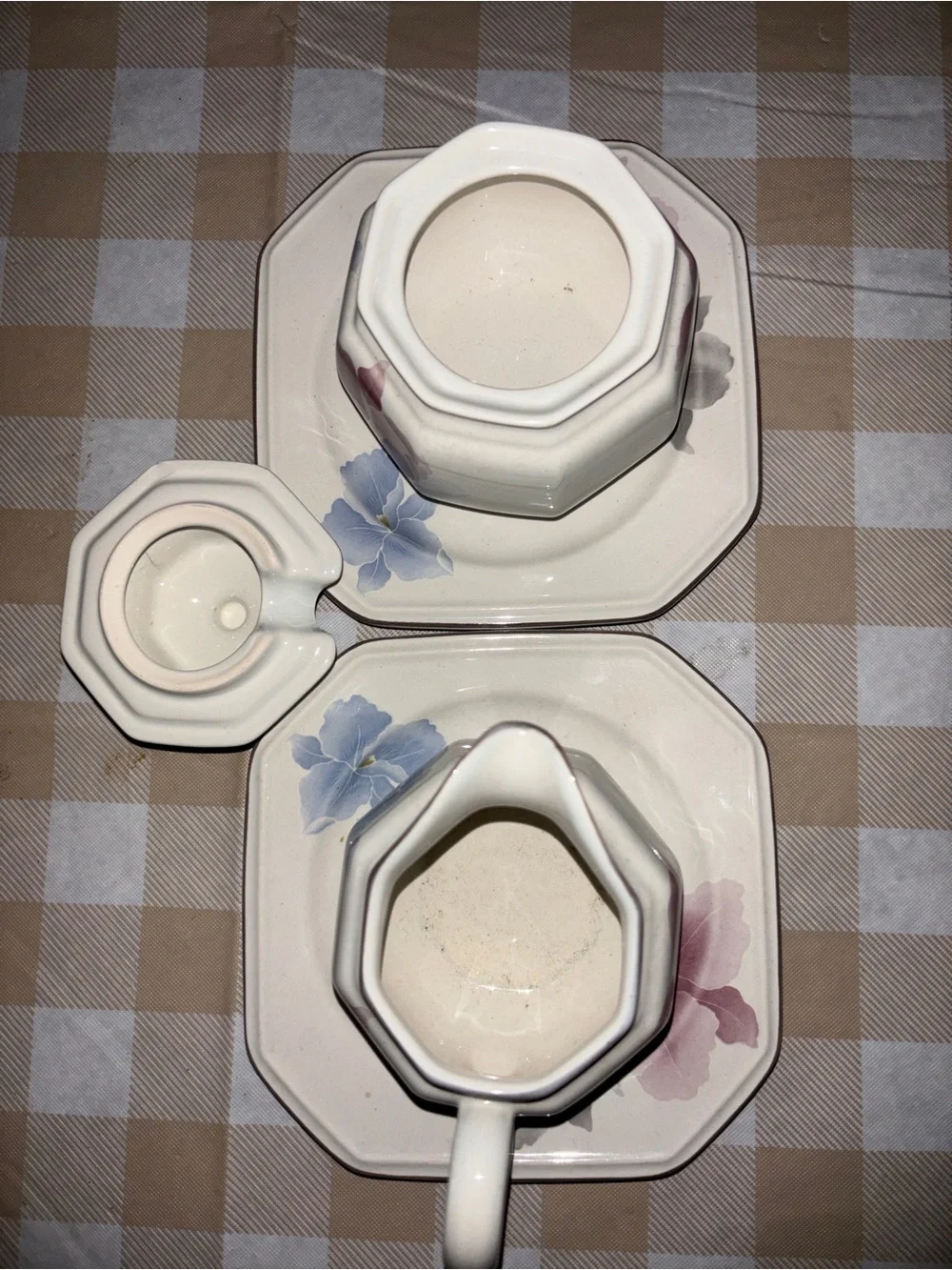 Vintage Mikasa Creamer & Sugar Set